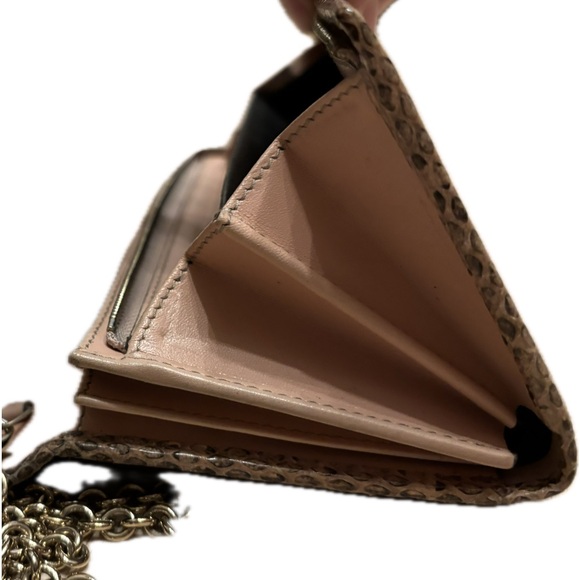 Vintage Gucci Authentic Snakeskin and Leather Clutch Wallet - Picture 14 of 15